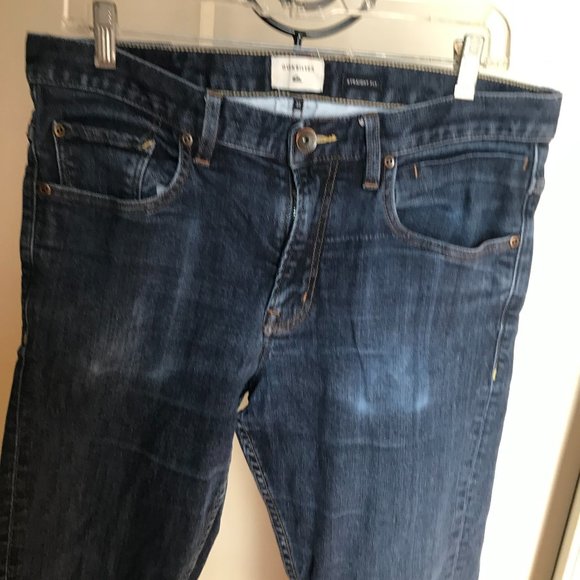 QUIKSILVER STRAIGHT FIT JEANS SIZE 34 X 31 STRETCH EUC - Picture 5 of 5